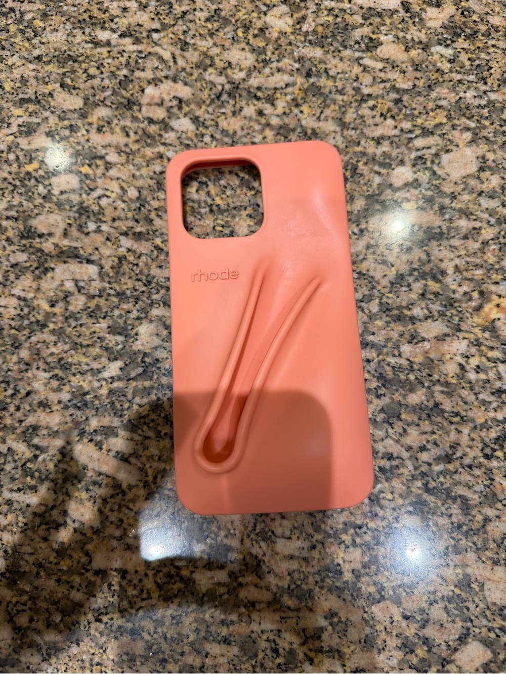 RHODE Coral/Peach Silicone iPhone Case